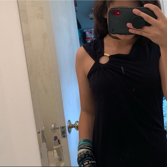 michael kors navy blue sleeveless business top - Picture 4 of 4